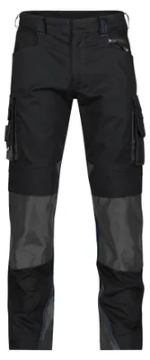 Zdjęcie produktu dla Spodnie robocze DASSY® Nova z kieszeniami na nakolanniki BLACK/ANTHracite GREY rozmiar 52 długość: STANDARD