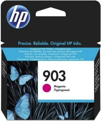 Produktbild von Tintenpatrone, HP 903, Magenta, Original T6L91AE, für OfficeJet Pro 6950, 6960, 6970