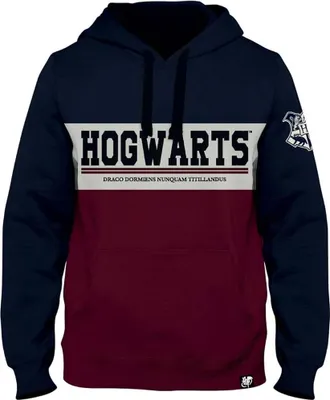Produktbild von Harry Potter - "Hogwarts" Kapuzenpullover für Herren CD643 (XL) (Schwarz/Burgunderrot)
