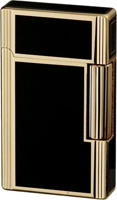 Produktbild von Jean Claude Feuerzeug mit Etui, Steinzündung, schwarz/gold, Dustin