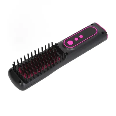 Produktbild von Haarglätter-Bürste,Haarglätter-Kamm,USB-Haarglätter-Kamm,Elektrischer Haarglätter,Schnell heizender Haarglätter-Kamm,Tragbarer Haarglätter-Kamm