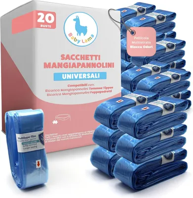 Produktbild von Windeleimer Nachfüllung 20 Stück, duftende Windelbeutel, für