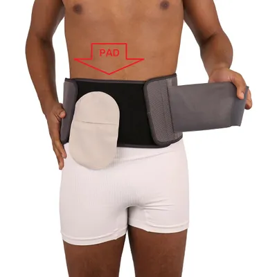 Produktbild von Hernia u. Stoma, zweiteilige Stützgürtel – Level 3 Support, Gr. M, Öffnung 60 mm.