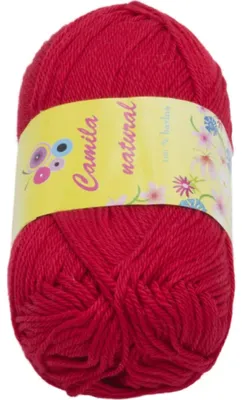 Immagine prodotto di Filato CAMILA, colore naturale - 50 grammi, 125 metri - Rosso