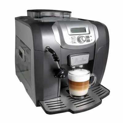 Produktbild von Kaffeevollautomat Ravenna Anthrazit – kompakter Einsteiger Vollautomat mit klassischem Milchaufschäumer (Panarello), Espresso & Cappuccino