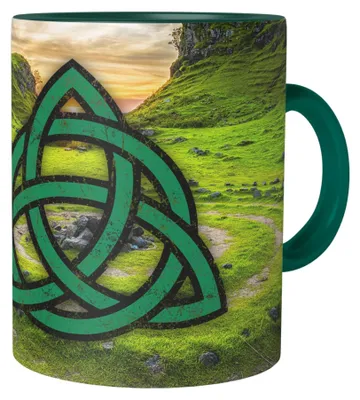 Produktbild von Keramische Kaffeetasse, 330 ml - Grün