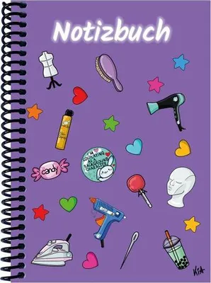 Produktbild von A 4 Notizbuch Manga Items, lila, liniert