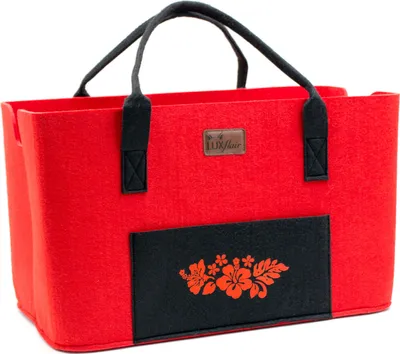 Produktbild von Shoppingtasche rot "Hibiskus"