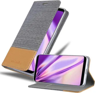 Produktbild von Cadorabo Hülle für MEIZU NOTE 8 Schutzhülle in Grau Handy Hülle Etui Book Case Cover