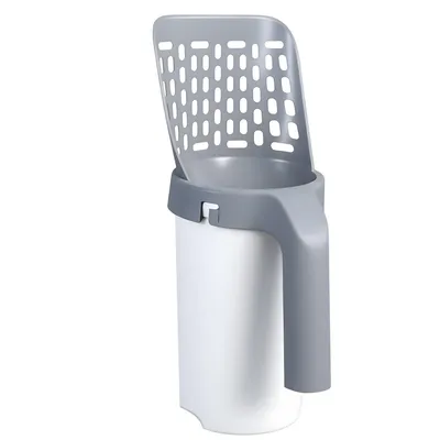 Produktbild von Katzenklo Schaufel, tiefe Siebschaufel für Katzenstreu, robustes Reinigungswerkzeug mit ergonomischem Griff, effiziente Katzenstreu-Reinigung