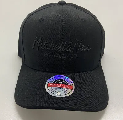 Obrázok produktu pre Mitchell & Ness Stretch Snapback Cap - PINSCRIPT schwarz