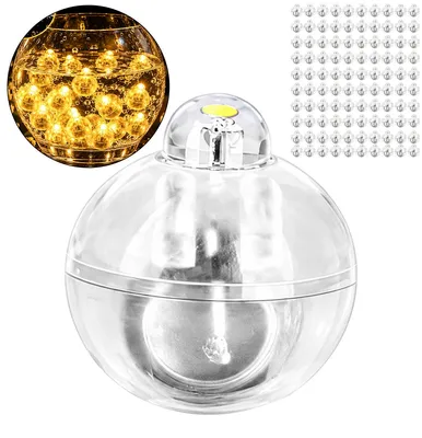 Produktbild von 100 Stück LED Ballonlichter warmweiß, Mini LED Dekolichter mit LR41 Batterien, für Hochzeiten, Geburtstage, Partys, Laternen und Dekoration