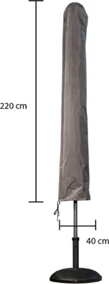 Produktbild von Winza Outdoor Covers - Gartenmöbelzubehör - Gartenmöbel-Schutzhüllen - Premium Abdeckung/Schutzhülle Sonnenschirm - 220x40 cm