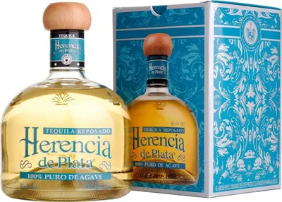 Produktbild von Herencia de Plata REPOSADO Tequila 100% Puro De Agave 38% Vol. 0,7l in Geschenkbox