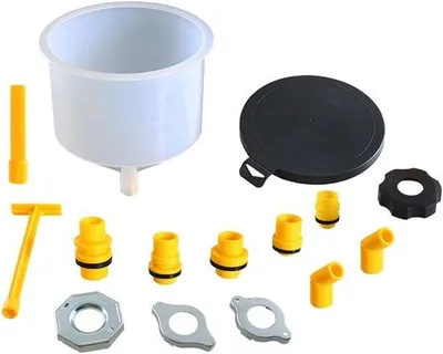 Image de Kit de remplissage pour système de refroidissement automobile, 15 pièces, kit de remplissage d'huile et de liquide de refroidissement, anti-débordement, kit de remplissage de liquide de refroidissement pour radiateur de voiture