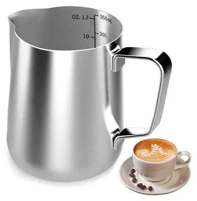 Melkkannetje 350 ml Edelstahl Barista Milchaufschäumer