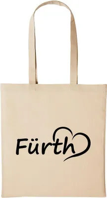 Produktbild von Huuraa Baumwollbeutel Fürth Geschenk Einkaufstasche Natural 10 Liter Baumwolle Fürth Accessoire