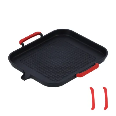 Obrázok produktu pre Grilovacia doska, plech na grilovanie, nepriľnavý plech na pečenie, grilovacia doska, grilovacia panvica, grilovacie potreby