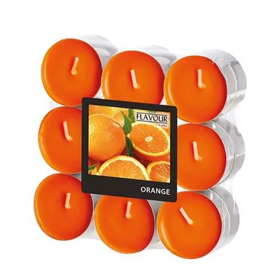Produktbild von 18 "Flavour by GALA" Duftlichte Ø 37.5 mm · 16.6 mm orange - Orange
