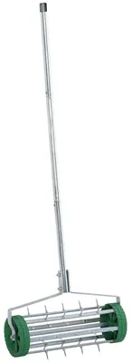 Produktbild von Rasenlš¹fterwalze mit Teleskopstiel, 98 cm (L) x 45 cm (B) x 87 cm (H), grš¹n