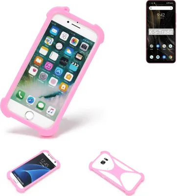 Produktbild von K-S-Trade Handy Hülle kompatibel mit UMIDIGI Power 3 Schutz Hülle Bumper Silikon Schutz Hülle Cover Case Silikoncase Silikonbumper TPU Softcase