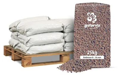 Produktbild von Galamio Lavamulch Rotbraun 8-16 mm 25kg x 12 Sack 300kg Palette