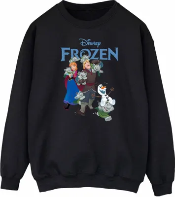 Produktbild von Disney - "Frozen Happy Trolls" Sweatshirt für Damen BI50252 (M) (Schwarz)