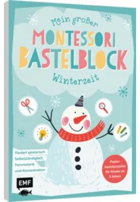 Zdjęcie produktu dla Mein großer Montessori-Bastelblock - Winterzeit