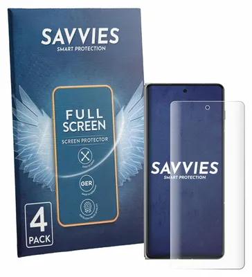 Produktbild von 4x Savvies Fullscreen Schutzfolie für Motorola Razr Fold Displayschutz Folie Fullcover Klar Transparent
