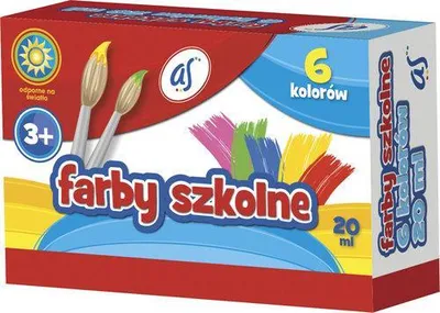 Produktbild von Astra AS Plakatfarben 6 Farben 20 ml Set