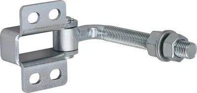KOTARBAU Set van 2 taangels, verzinkte schroefdraad, M 16 mm, met langgat, instelbaar, met schroefplaat, deurscharnier met veerklem, deurscharnieren, hangscharnier KOTARBAU Set van 2 taangels, verzinkte schroefdraad, M 16 mm, met langgat, instelbaar, met schroefplaat, deurscharnier met veerklem, deurscharnieren, hangscharnier