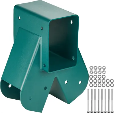 Produktbild von VEVOR 1 ks hojdačkový konektor 160 x 235 x 280 mm hojdačkový uholník z uhlíkovej ocele s práškovým nástenným náterom konektor na drevo štvorcový konektor na drevo zelený štvorcový konektor na hojdačku rohový konektor na záhradnú hojdačku