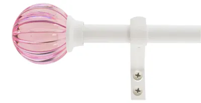Produktbild von Decopolitan Gardinenstangen-Set, geriffelt, 66 bis 122 cm, Rosa