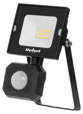 Produktbild von LED-Strahler 10W, 6500K, Bewegungsmelder, IP44, 78x68x32mm, Set 15 Stück