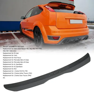 Imagen del producto de Solidchoice - Alerón trasero universal para automóviles - Accesorios de modificación con diseño de fibra de carbono