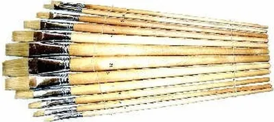Produktbild von Pinselset 12er - Borstenpinsel Flach