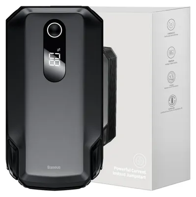 Obrázok produktu pre Powerbanka Baseus Power Starter Jump Starter Štartovacie Zariadenie Booster 20000Mah 12V (2000A / 1000A) + Káble Krokosvoriek Čierne (Cgnl020001)