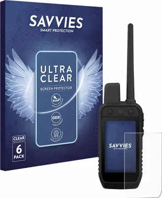 Produktbild von 6x Für Garmin Alpha 300 K Schutzfolie Savvies Displayschutz Display Schutz Folie Klar Transparent