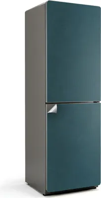 Obrázek produktu pro Barva modrá - Samolepka na ledničku - Samolepka na ledničku - Samolepicí fólie na ledničku - Dekorace do kuchyně - 60x190 cm