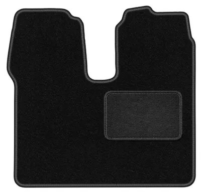 Produktbild von Fahrermatte Velours für MAN TGA 2000-2007 (Transporter) – 1-tlg, Schwarz, passgenau – Wielganizator LUX