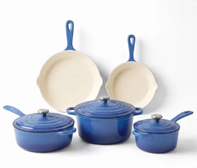 Image de Ensemble de 6 pièces en fonte émaillée pour la cuisine