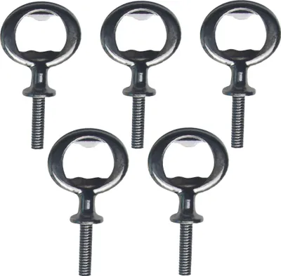 Produktbild von Flaschenöffner aus Metall, blanker Edelstahl, flache Flaschenöffner-Einsätze, Bieröffner-Hardware mit Gewinde, Schwarz