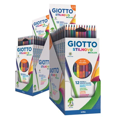 Zdjęcie produktu dla Kredki dwustronne Giotto 12 kolorów