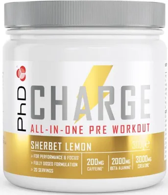 Produktbild von PhD Charge All-In-One Pre-Workout (20 serv) Sherbet Lemon - Pre-Workout - Pre-Workout Booster