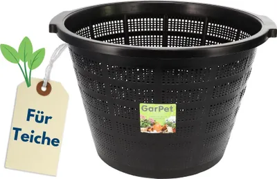 Produktbild von Pflanzkörbe Rund 40 cm Körbe Wasserpflanzen Teichpflanzkorb Pflanzkorb Teichpflanzen Pflanzkörbe Für Seerosen Wasserpflanzenkorb Teichkorb