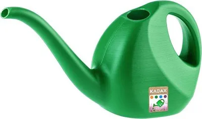 Produktbild von Unyqoos® Gießkanne 2 L – kleine Kunststoff-Blumengießkanne mit langem Ausguss, für innen & außen, Zimmerpflanzen & Garten, grün