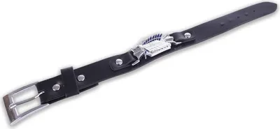 Produktbild von Schwarzes Lederarmband mit Schnalle | Armband für Attack on Titan Fans