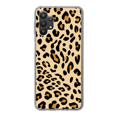 Produktbild von MuchoWow® Handyhülle Schutzhülle Hülle für Samsung Galaxy A32 5G Tiermuster - Panther - Leopard Silikon Softcase Handy Hülle - Softcase