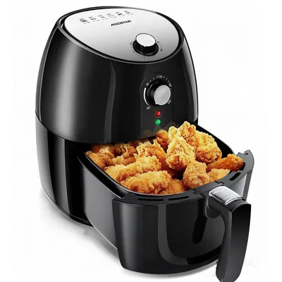 Produktbild von Aigostar - Heißluftfritteuse, Heisluftfrit?se ohne Öl perfekt für kleine Haushalte, Abnehmbarer Frittierkorb, 3.5L, 1500W