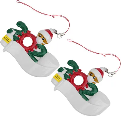 Immagine prodotto di 2 pezzi Decorazioni natalizie Benedizione Albero Ciondoli da appendere Babbo Natale Decorazioni per le feste#1